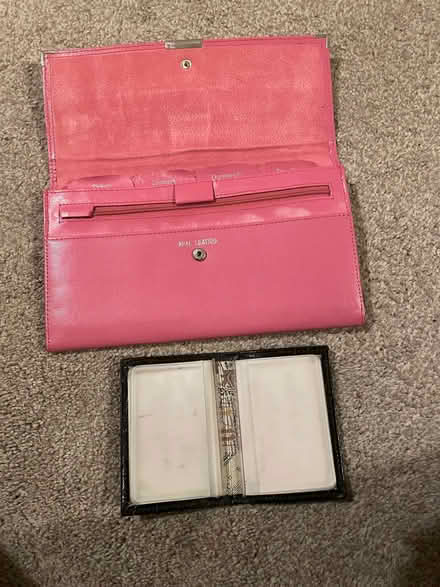 Photo of free Pink leather travel wallet and credit card wallet (Longbarn WA2) #1