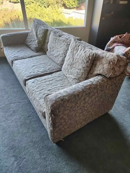 Photo of free Green floral couch (Carpinteria) #2