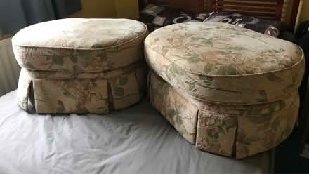 Photo of free Pair upholstered stools (Oakwood road ME16 8) #1