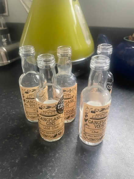 Photo of free 5 small 5 cl bottles (Longbarn WA2) #1