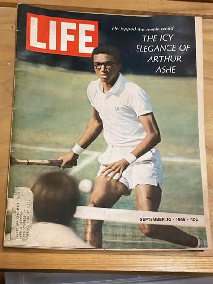 Photo of free Life magazine: Arthur Ashe story (Nr Fresh Pond & Mt Auburn Cem.) #2