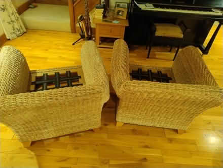 Photo of free Two Large Wicker Armchairs (CT21) #4