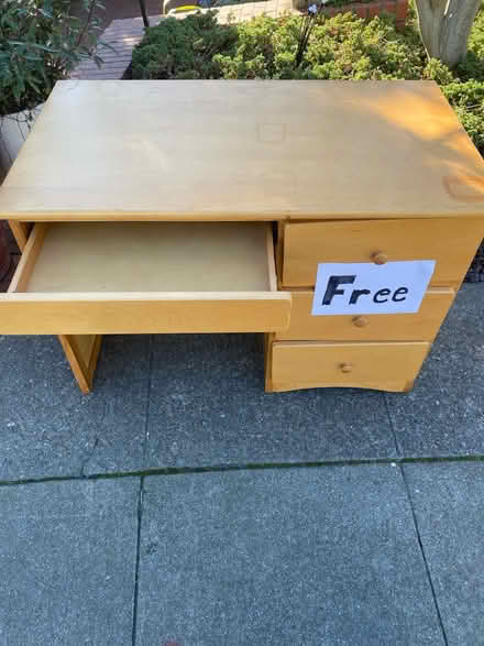 Photo of free Small study desk for student (Oakland, CA 94619, USA) #2