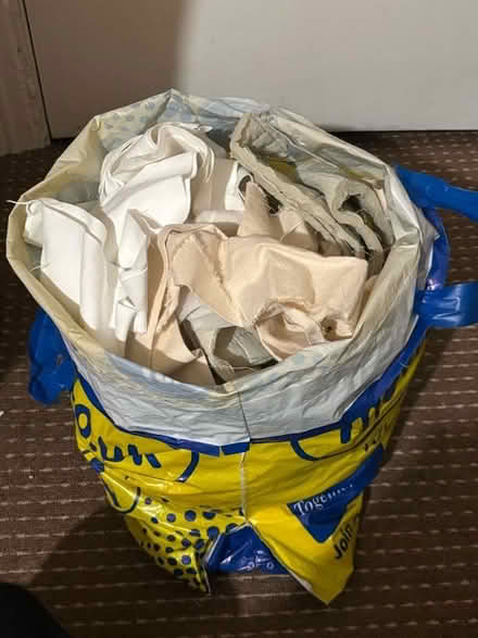 Photo of free Bag full of light coloured fabric scraps (Maida Vale W9) #1