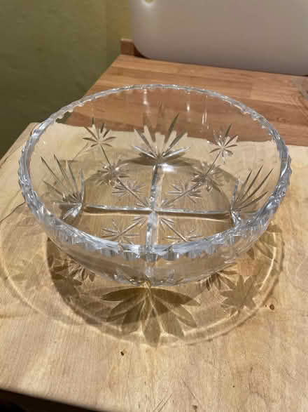 Photo of free Vintage cut glass fruit /salad bowl (Llandrindod LD1) #1