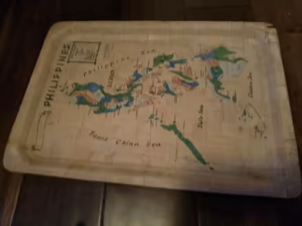 Photo of free Philippines map bamboo tray (725 Danforth Road) #1