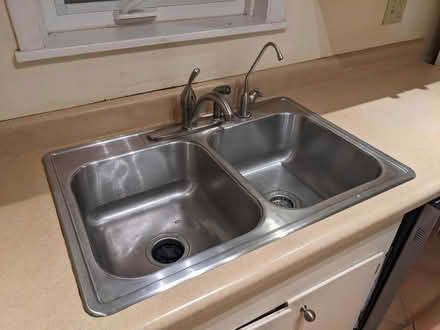 Photo of free Double bowl stainless sink (Maple Leaf) #1