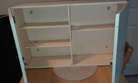 Photo of free Old solid bathroom cupboard (Woodley RG6) #2