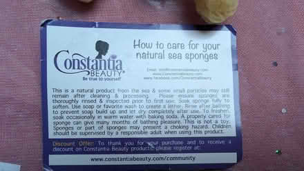 Photo of free Beauty natural sea silk sponges for cosmetic and baby use (Aldrington BN3) #2