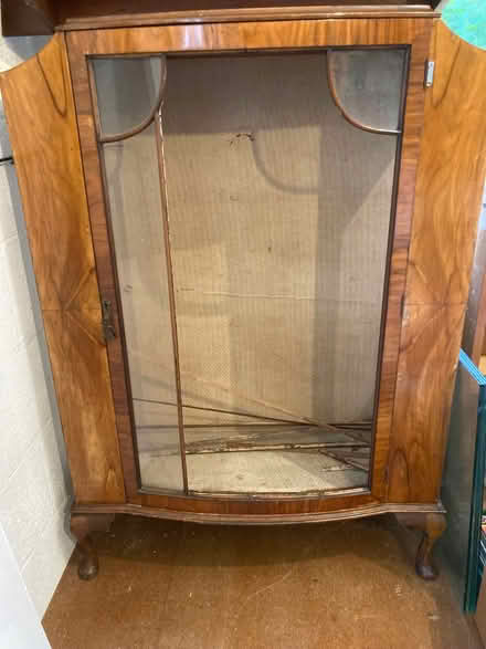 Photo of free Antique glass cabinet (Stockwell End WV6) #1