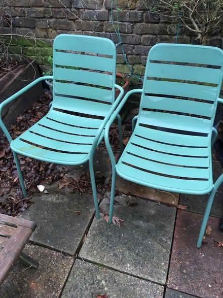 Photo of free Metal garden chairs 2 (Chiswick W4) #1