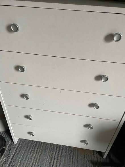 Photo of free White 5 drawers (Illingworth. HX2) #1