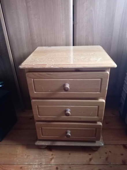 Photo of free Pine bedside locker (Lucan, Dublin) #1