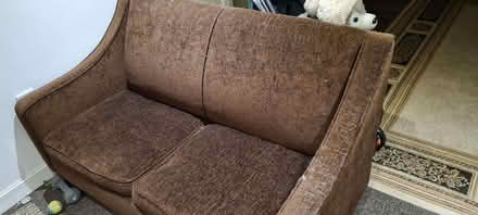 Photo of free Brown material double sofa bed (Southport PR9) #2