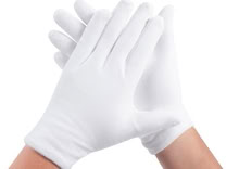 Photo of free Two Pairs White Gloves (New) (Lake Balboa Haskell) #1