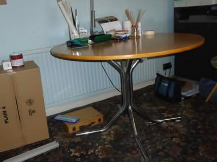 Photo of free Circular pine table (Heybridge CM9 4) #1