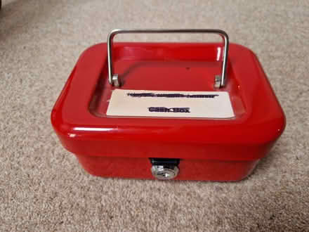 Photo of free Cash box, red (Barkham RG41) #1