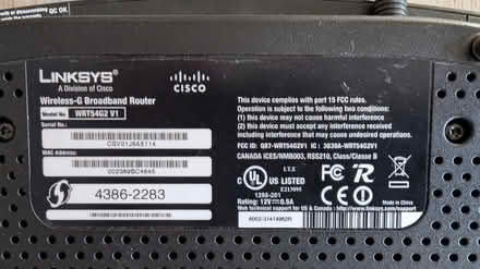 Photo of free LinkSys Broadband Router WRT54G2 V1 (Solana Beach) #3