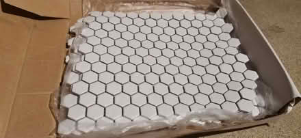 Photo of free Small white hexagonal tiles (West End GU24) #2