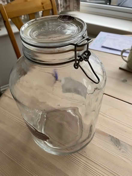 Photo of free large glass mason jar (Sanderstead South Croydon CR2) #1