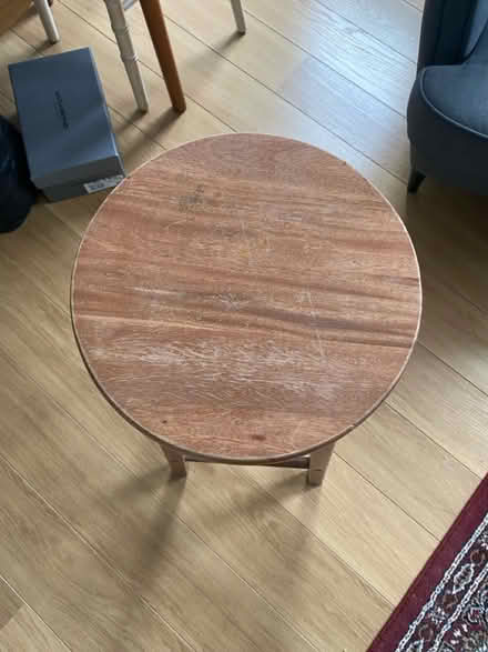 Photo of free Tall wooden bar stool (Walthamstow E17) #2