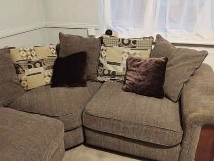 Photo of free Grey corner sofa (Sevenoaks) #2