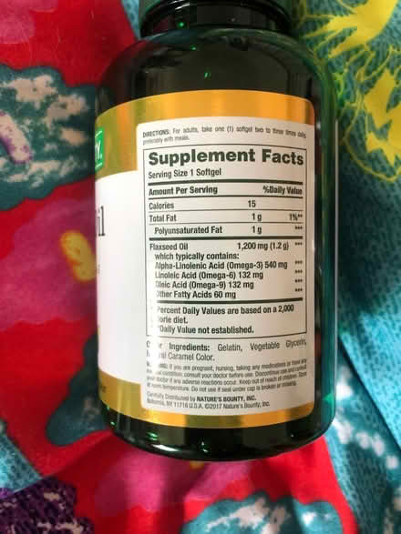 Photo of free Flaxseed oil supplements unopened (downtown Frederick) #2