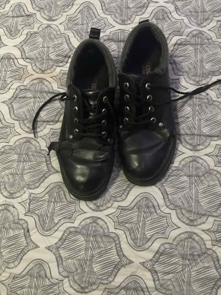 Photo of free Men’s black leather Sketcher shoes (Mitty High area) #1