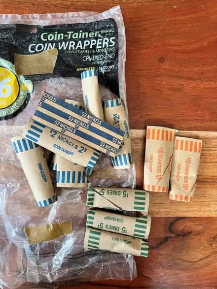 Photo of free Coin Wrappers (Foster & California Ave) #1