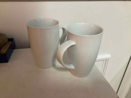 Photo of free Two matching white mugs (Galgate LA2) #1