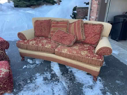 Photo of free Oversized chair/ottoman & couch (Kinnelon) #2