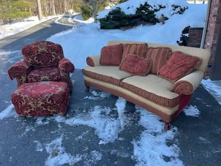 Photo of free Oversized chair/ottoman & couch (Kinnelon) #1