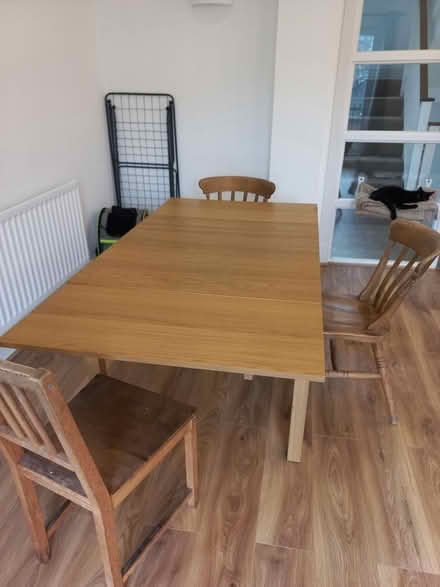 Photo of free Dining table + 3 chairs (Tower Hamlets, E3) #2