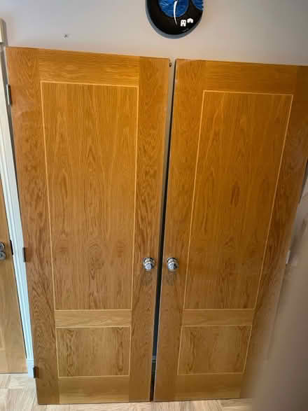 Photo of free Solid wood veneer wardrobe doors (Lower Stondon Beds SG16) #2