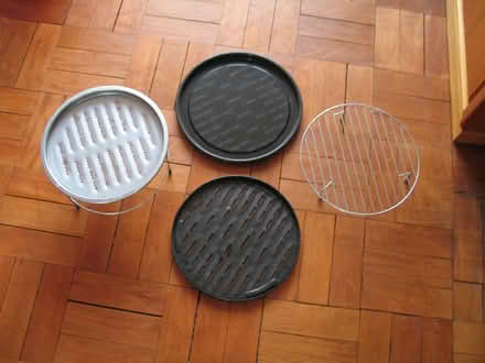 Photo of free Microwave glass plate, trays, risers (Upton Saint Leonards GL4) #1