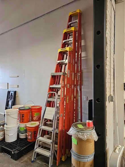 Photo of free 6 ladders various sizes (East Oakland) #2