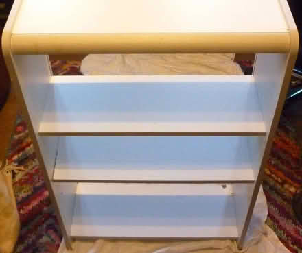 Photo of free White laminated chipboard shelf unit. (Monkmoor SY2) #4