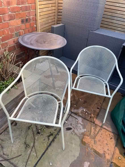 Photo of free Garden table and chairs (Hillcliffe WA4) #1