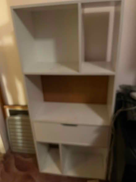 Photo of free White shelf unit with drawer (Fallin FK7) #1