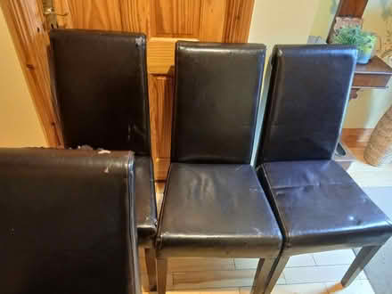 Photo of free 4 leather chairs (Rahoon, Galway) #1