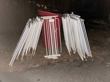 Photo of free white metal gate sections (Acton) #2