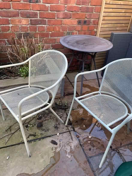 Photo of free Garden table and chairs (Hillcliffe WA4) #3