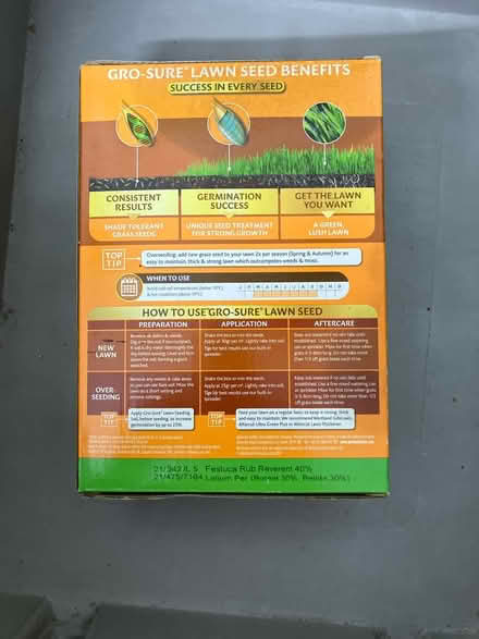 Photo of free Gro-sure shady lawn seed (Twickenham Green) #3