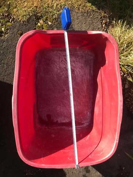 Photo of free large cat litter tray red (Downley HP13) #1