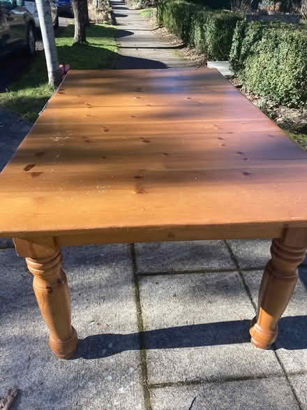 Photo of free large solid wood dining table (Olympia, South Capitol) #2