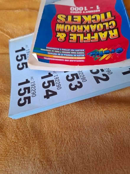 Photo of free 2 books of raffle tickets (Sherburn DH6) #3