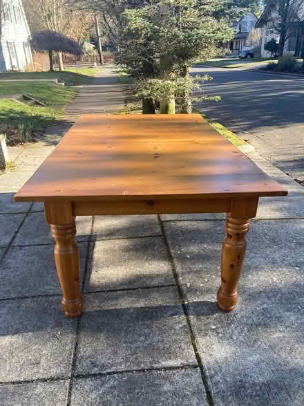 Photo of free large solid wood dining table (Olympia, South Capitol) #1