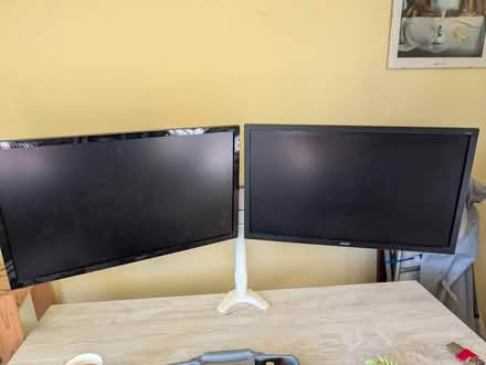 Photo of free Pair of Acer computer monitors on a bracket (Cawston CV22) #1