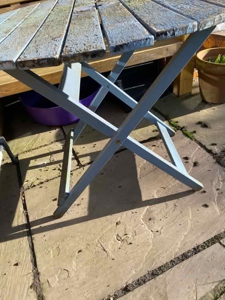 Photo of free Wooden garden table & chairs (Great Bourton, OX17) #2