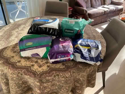 Photo of free Depend Men’s underwear large,Pads (Garrison Grossing area) #1